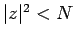 $ \vert z\vert^2 < N$